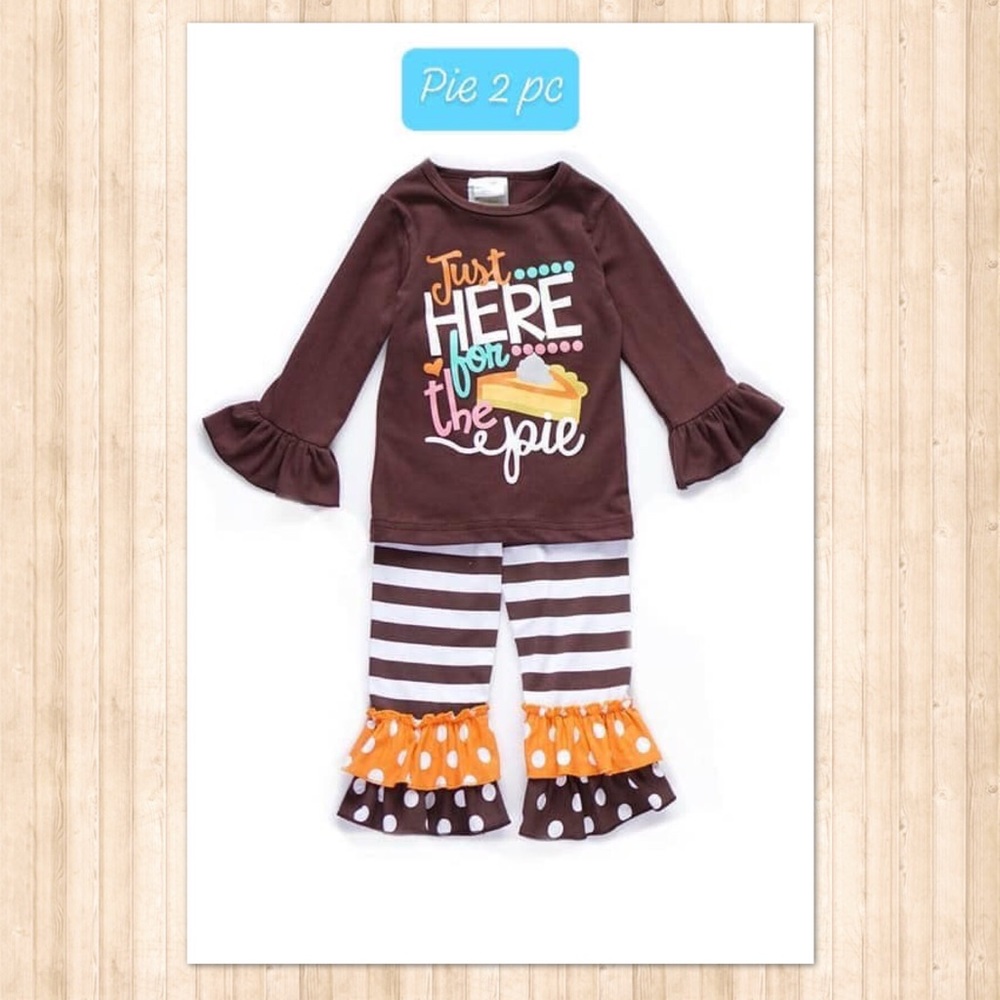 I’m just here for the Pie toddler girl outfit